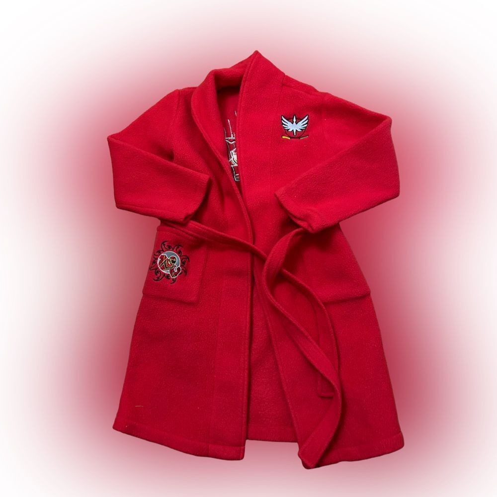 Y2K Disney Shopping Kids Power Rangers Fleece Robe